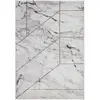 Image de Tapis de salon moderne tissé plat Gris 160x230 cm