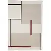 Image de Tapis de salon moderne Blanc 120x170 cm