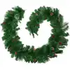 Image de Guirlande de noël artificielle en polychlorure de vinyle rouge/vert