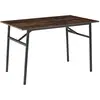 Image de Table de salle à manger industrielle effet bois