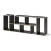 Image de Lot de 2 bibliothèque, anthracite 112.8 x 56.4cm