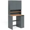 Image de Armoire machine à laver 2 pièces avec étagère anthracite 93,6x88,2cm