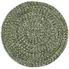 Image de Tapis de salon style jute vert 120x120 cm
