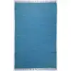Image de Tapis réversible en coton - tissé à la main - Turquoise 40x60