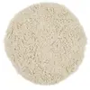 Image de Tapis flokati en laine vierge - naturel D200 cm