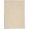 Image de Tapis berbère marocain noué main en laine - Blanc 70x140 cm