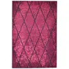 Image de Tapis graphique et brillant tissé machine Baie 80x150 cm