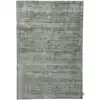 Image de Tapis élégant doux et brillant en viscose vert 140x200