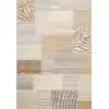 Image de Tapis moderne noué main, laine non-teinte naturel 60x90