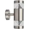 Image de Applique exterieur led en inox gris