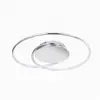 Image de Plafonnier led en métal argent