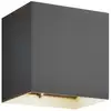 Image de Applique exterieur led en aluminium gris
