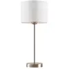 Image de Lampe à poser en textile gris