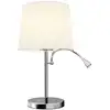 Image de Lampe à poser en textile argent