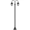 Image de Lampadaire extérieur en métal noir
