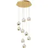 Image de Suspension en verre en verre doré