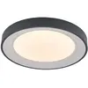 Image de Plafonnier led en métal gris