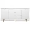 Image de Buffet bas 2 portes 3 tiroirs L180 cm - Blanc