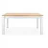 Image de Table à manger extensible l160/215 cm - chêne et blanc