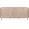 Image de Buffet 3 portes L150 cm - Impression effet rotin