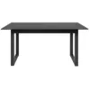 Image de Table à manger extensible 4 à 8 personnes l160/200 cm - effet ardoise