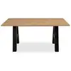 Image de Table à manger extensible décor chêne 10 à 12 personnes L157/234 cm