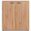 Image de Meuble à chaussures 2 portes 8 étagères - l100 cm - chêne