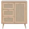 Image de Petit buffet 1 porte 3 tiroirs - L80,9 cm