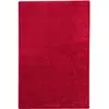 Image de Tapis en velours à poils longs rouge 80x160 cm
