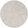 Image de Tapis rond en velours gris argent 160x160 cm
