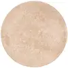 Image de Tapis rond en velours beige 200x200 cm