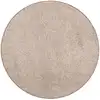 Image de Tapis rond en velours taupe 200x200 cm