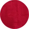 Image de Tapis rond en velours rouge 100x100 cm