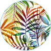 Image de Tapis design rond à branches multicolore 160x160 cm