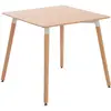 Image de Table à manger carrée en holz nature