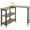 Image de Table d'appoint Rotative en panneaux de particules