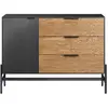 Image de Buffet 1 porte et 3 tiroirs cardre en métal