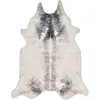 Image de Tapis en peau de vache artificielle Blanc 130x170