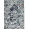 Image de Tapis imprimé en motif vintage - bleu 140x200 cm