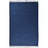 Image de Tapis réversible en coton - tissé à la main - Bleu foncé 60x120