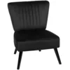 Image de Fauteuil en velours noir h85