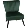 Image de Fauteuil en velours vert h85