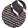 Image de Tapis rond en cuir marron D140cm
