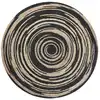 Image de Tapis rond beige et noir D140cm
