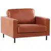 Image de Fauteuil en cuir pu marron h87