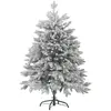 Image de Sapin de noël artificiel enneigé 120 cm blanc