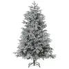 Image de Sapin de noël artificiel enneigé 180 cm blanc