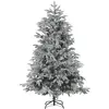 Image de Sapin de noël artificiel enneigé 210 cm blanc