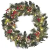 Image de Couronne de noël led vert 60 cm