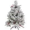 Image de Sapin de noël artificiel enneigé 120 cm blanc